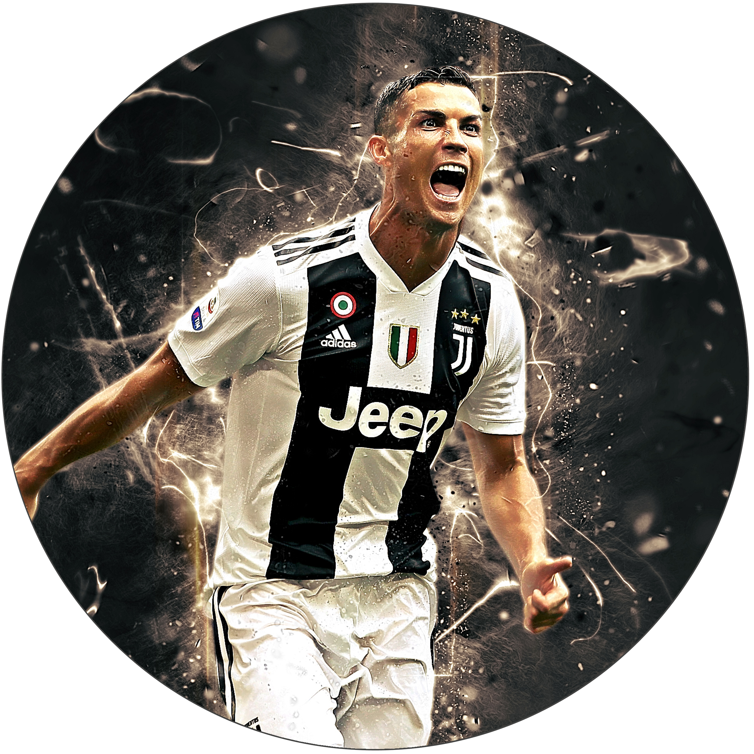 Juventus featuring Ronaldo Soccer themed cake