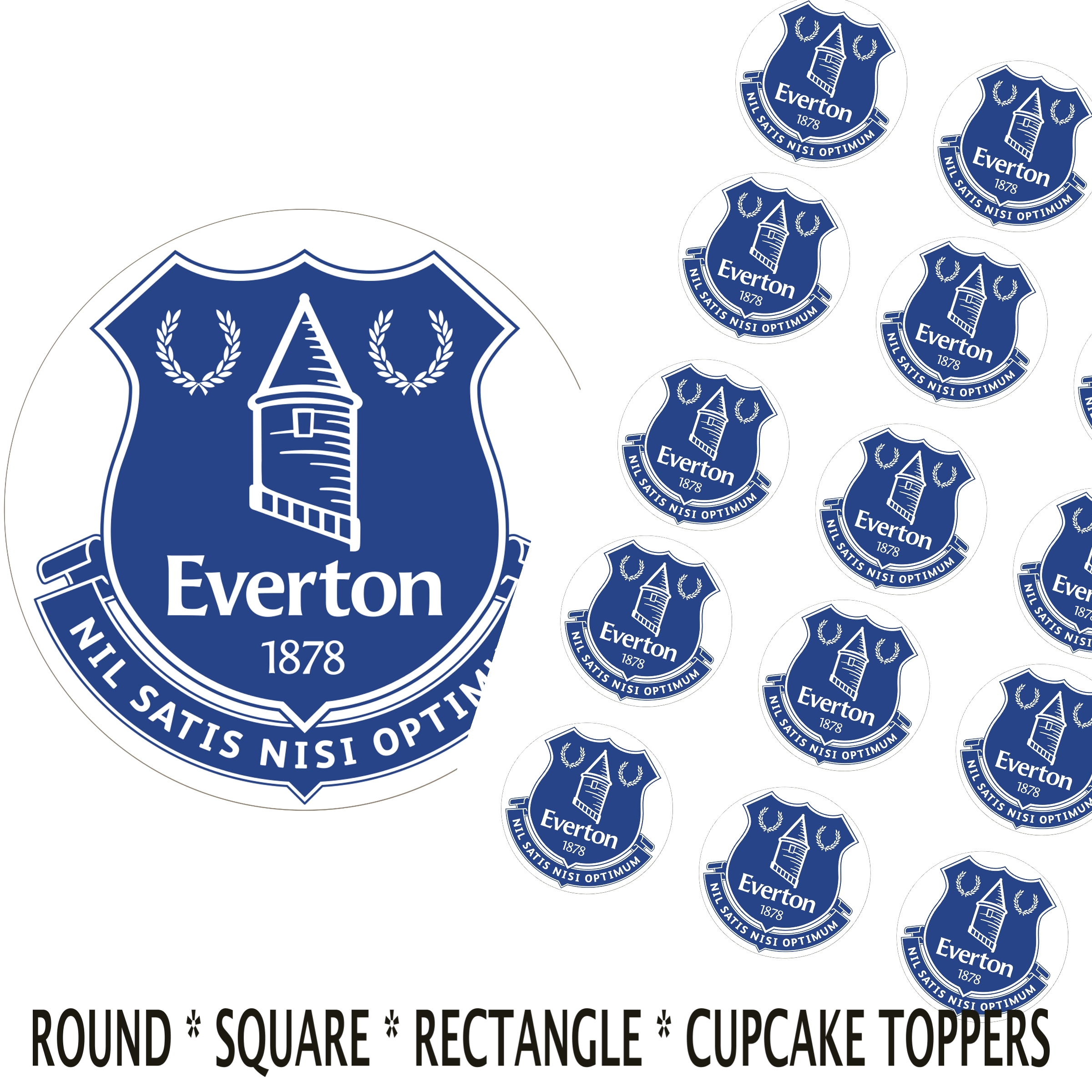 Edible Everton Cake Topper Personalised - Edible Printed Toppers